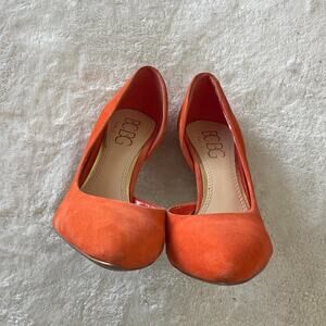 Orange Stiletto High Heels
